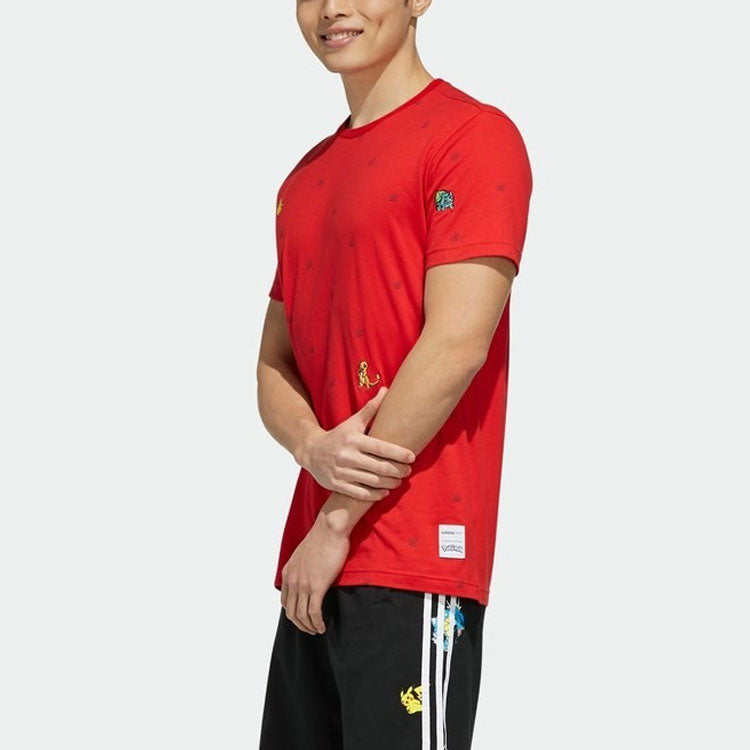 adidas neo x Pokmon Crossover Series Sports Short Sleeve Red FM0314