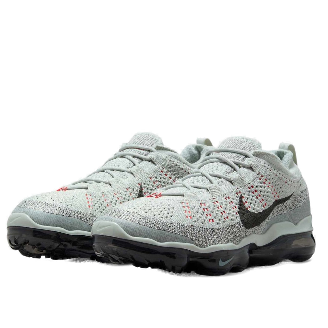 Nike Air VaporMax 2023 Flyknit 'Light Silver Picante Red Smoke Grey' DV1678-013