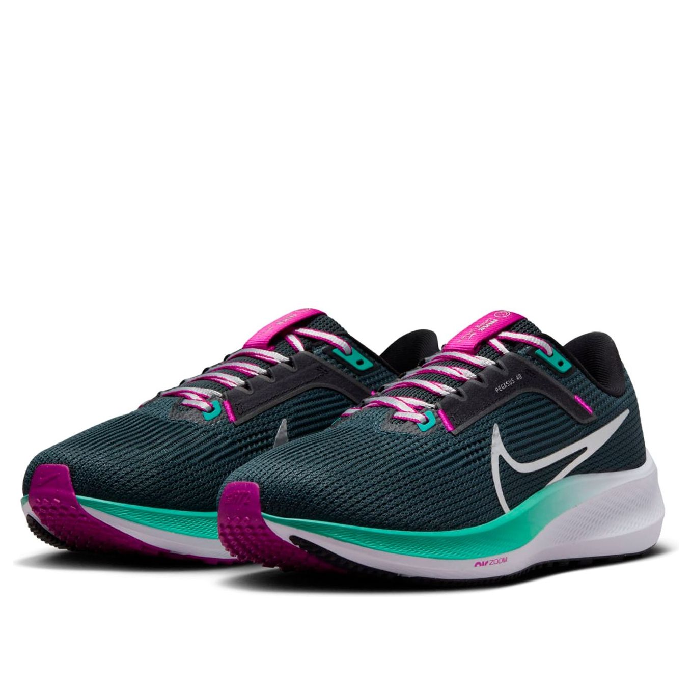 (WMNS) Nike Air Zoom Pegasus 40 'Deep Jungle Metallic Silver' FN7991-300