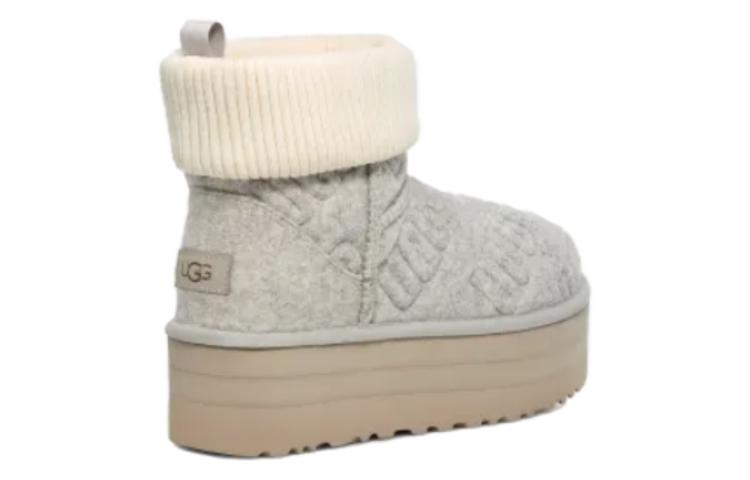 (WMNS) UGG Classic Mini Platform Felted 'Grey' 1144047-GREY