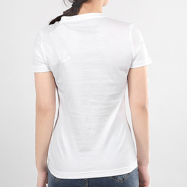 (WMNS) adidas Multi-Color Printing Short Sleeve White FJ5024