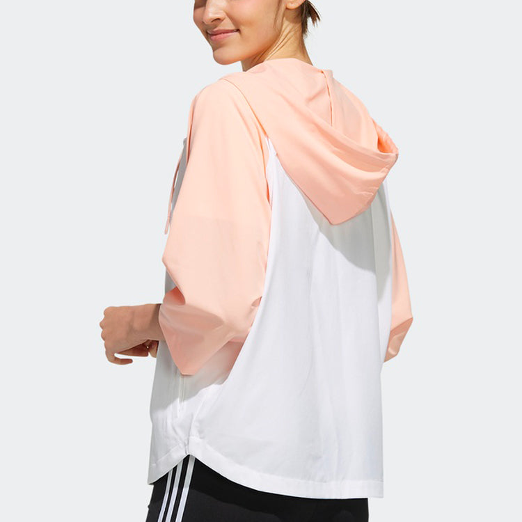 (WMNS) adidas neo Sleeve hooded Sports Jacket White FK9936