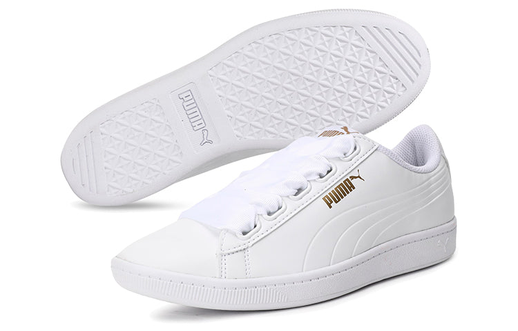 (WMNS) PUMA Vikky Ribbon White/Gold 366088-02