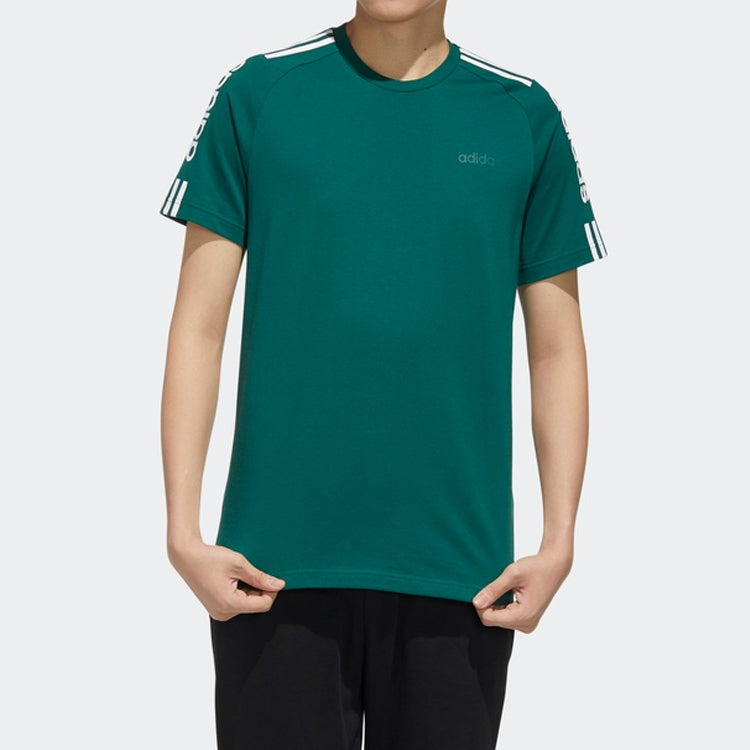 adidas neo M Esntl 3s T Sports Short Sleeve Green FP7476
