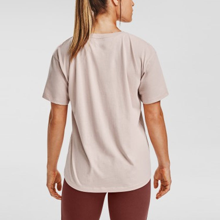 (WMNS) Under Armour Wordmark Graphic Tee 'Nude' 1358657-679