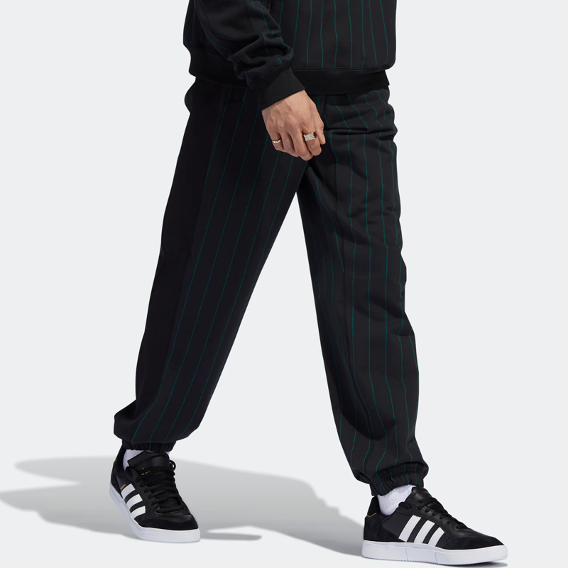 Men's adidas originals Stripe Bundle Feet Casual Sports Pants/Trousers/Joggers Black GR8788
