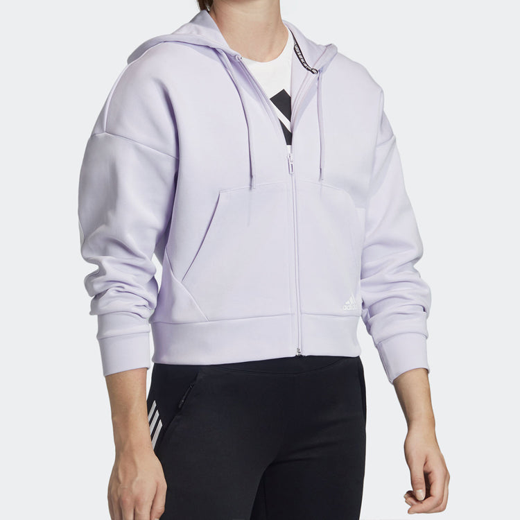 (WMNS) adidas Mh 3S Dk Hooded Jacket Purple FI2858