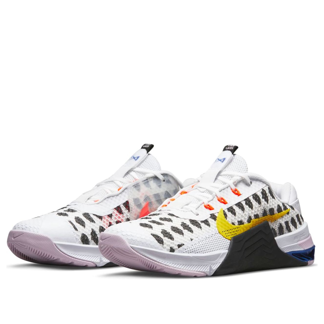(WMNS) Nike Metcon 7 'Polka White Yellow Strike 'White Black' DJ4312-074