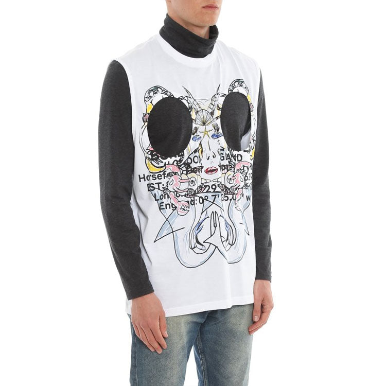 Burberry SS21 Letter Printing Sleeveness Male White 45676351