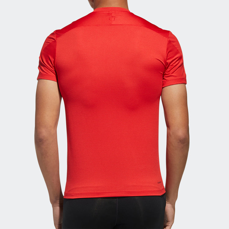 adidas KENTA RISE TEE Training Sports Short Sleeve Red GM5065