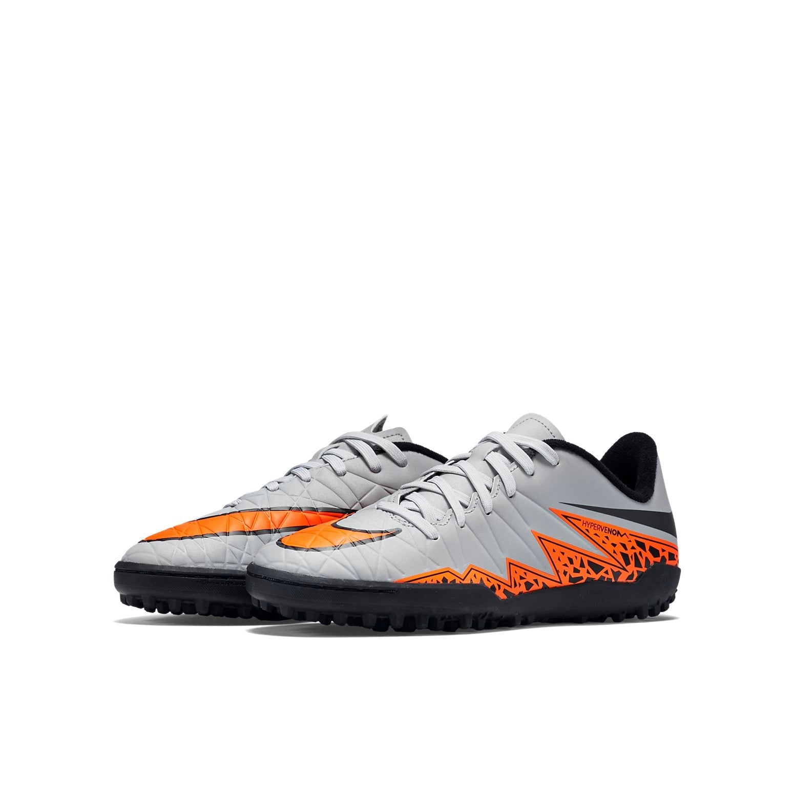 (GS) Nike HyperVenom Phelon II TF 'Grey Orange Black' 749922-080