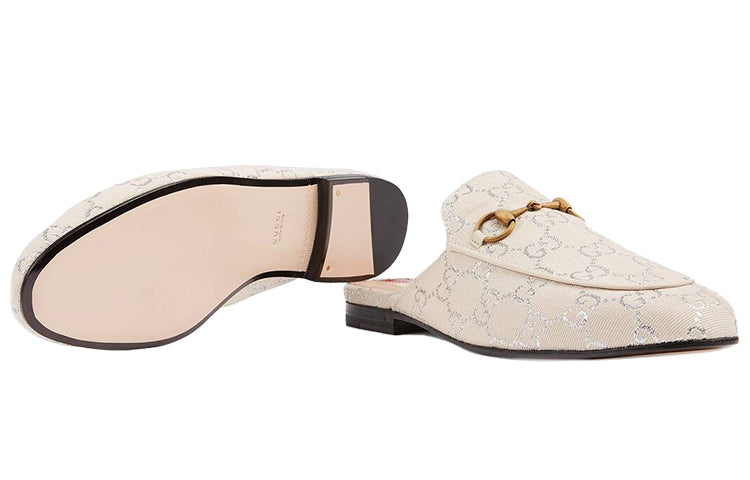 (WMNS) Gucci Princetown 'White Silver' 475094-2C820-9151