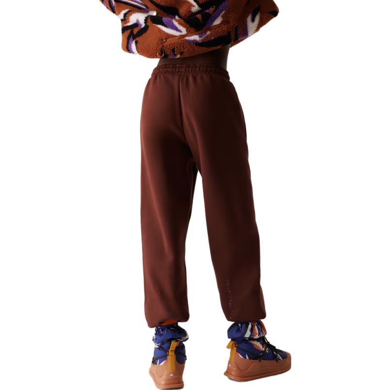 (WMNS) adidas By Stella McCartney Sweat Tracksuit Bottoms 'Burgundy' IJ0575