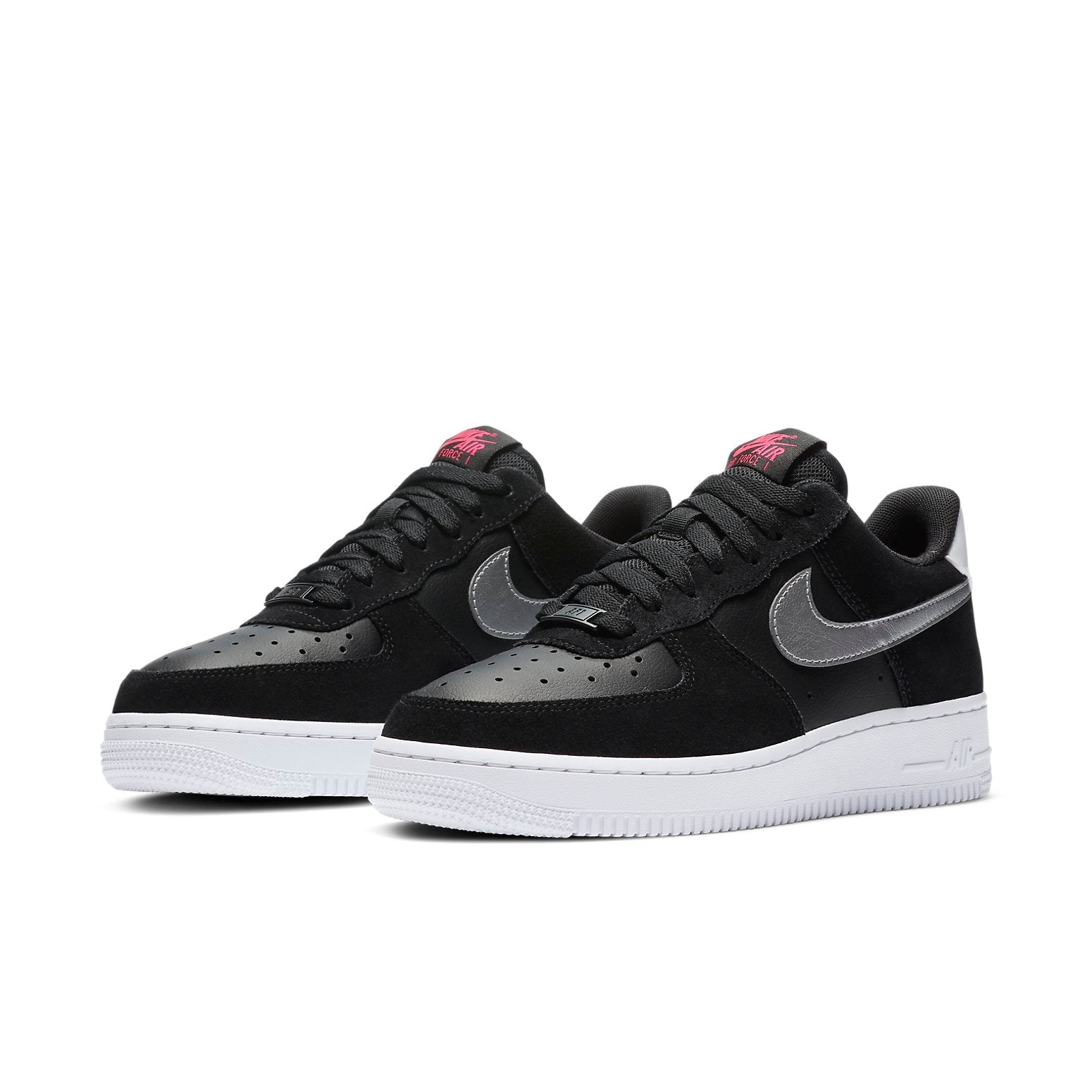 (WMNS) Nike Air Force 1 '07 'Black Metallic Silver' DA4282-001