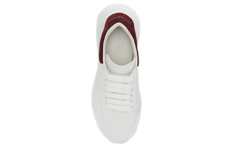 (WMNS) Alexander McQueen Court Trainer 'White Pink Burgundy' 633915WHZ9B9634