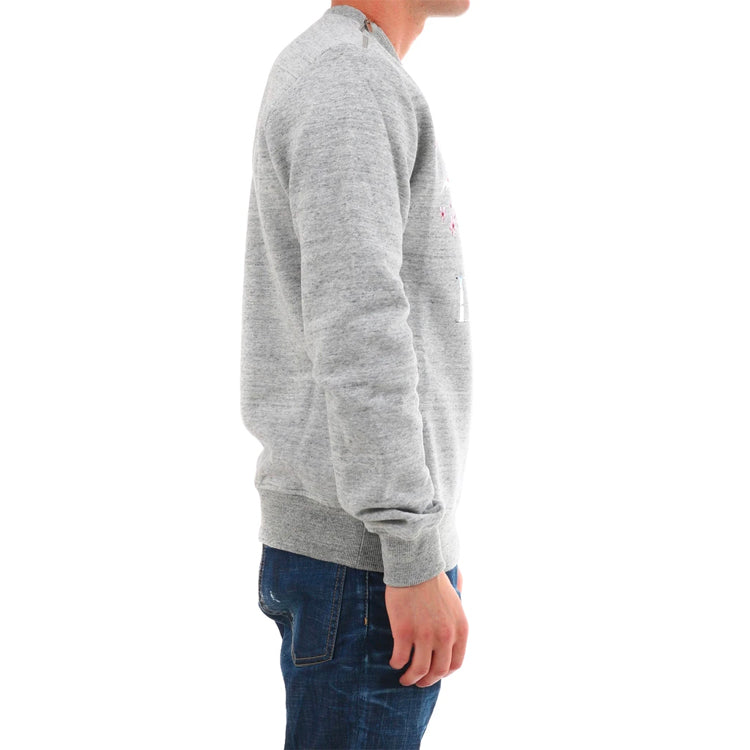 DIOR Tyrannosaurus Rex Cherry Blossom Zipper Sweater Unisex Grey 933J635B0555-880