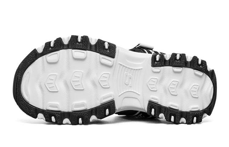 (GS) Skechers Dlites Sandals 'Black White' 664167L-BLK