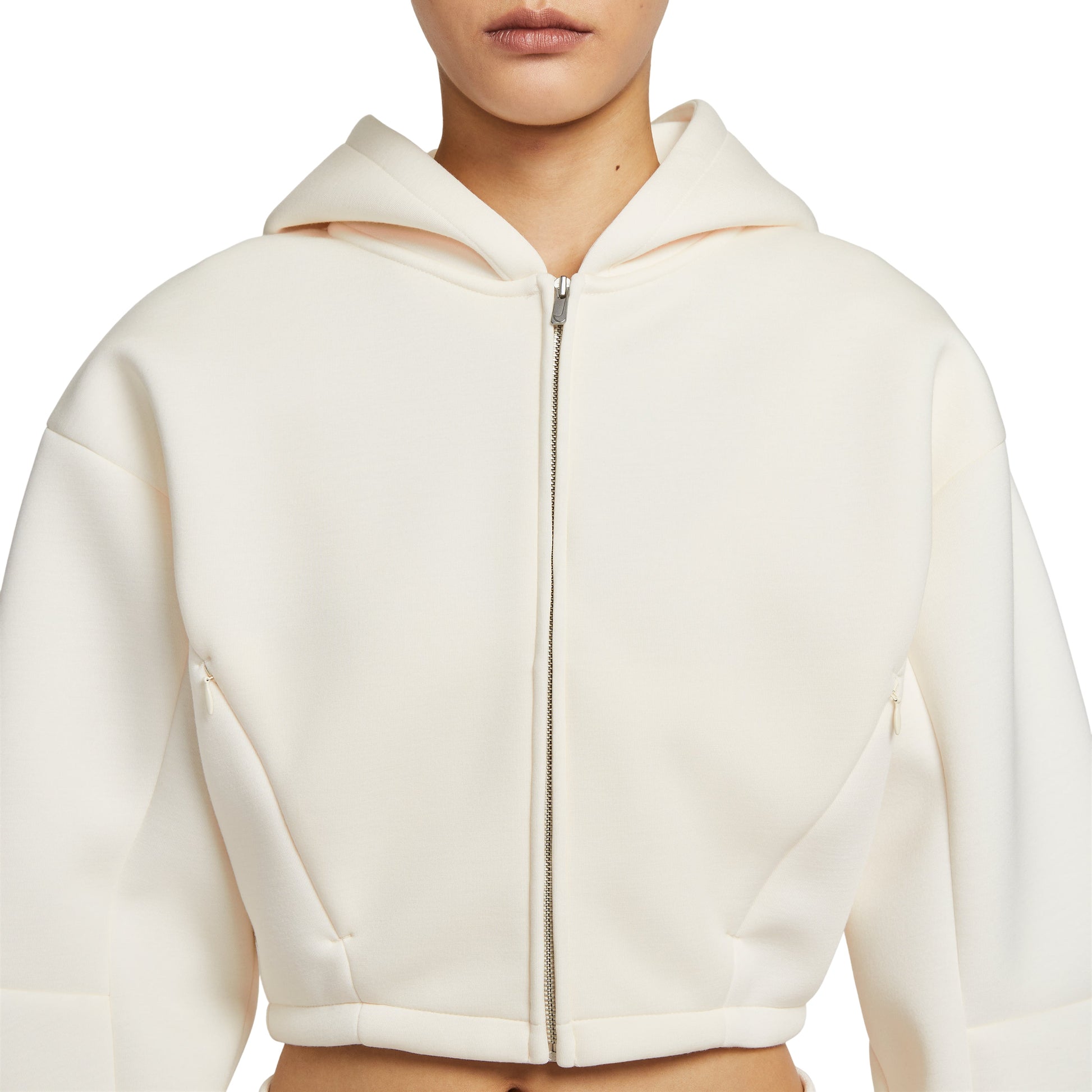 (WMNS) Nike Oversized Full-Zip Jacket 'Pale Ivory Sail' HV2077-110