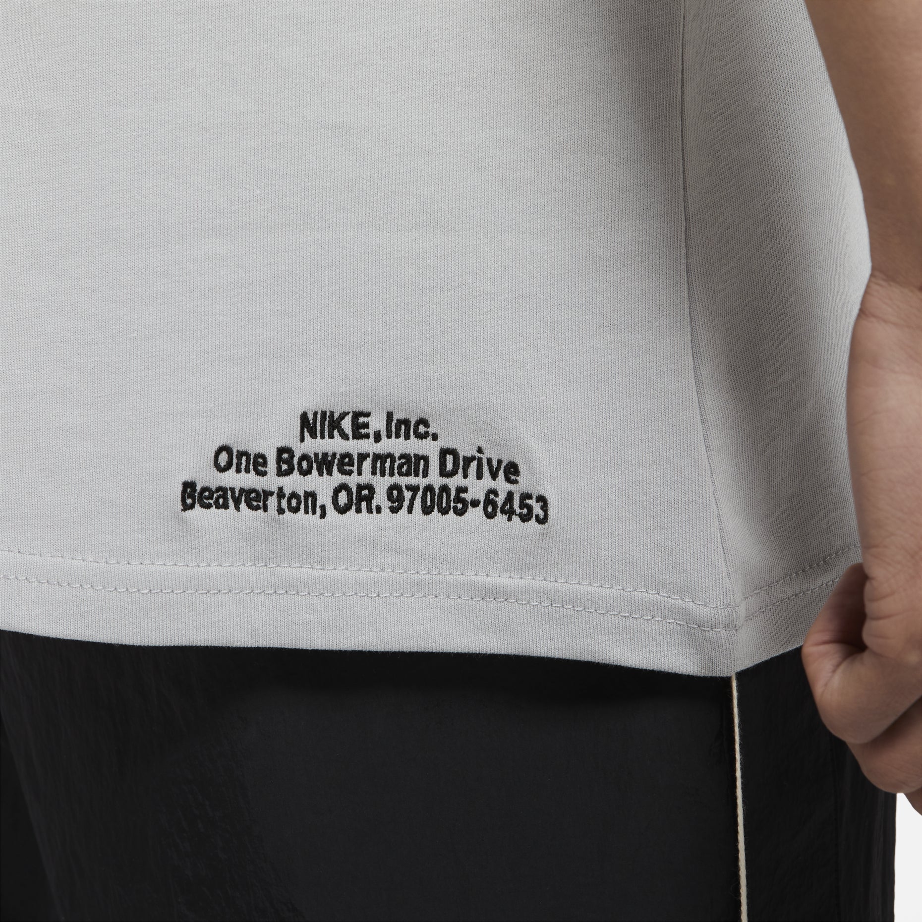 Nike Printing Alphabet Logo Round Neck Cotton Short Sleeve Gray DM6428-077