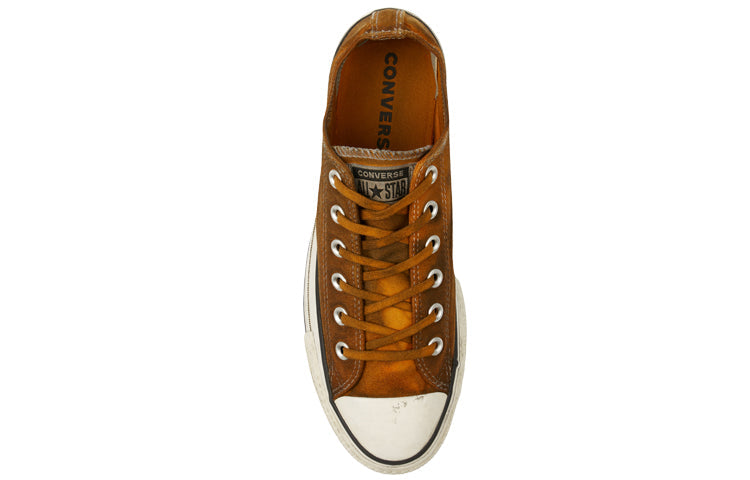 (WMNS) Converse Chuck Taylor All Star Canvas Rust Platform Low Top Thick Sole Dirty Shoes Yellow White 565762C