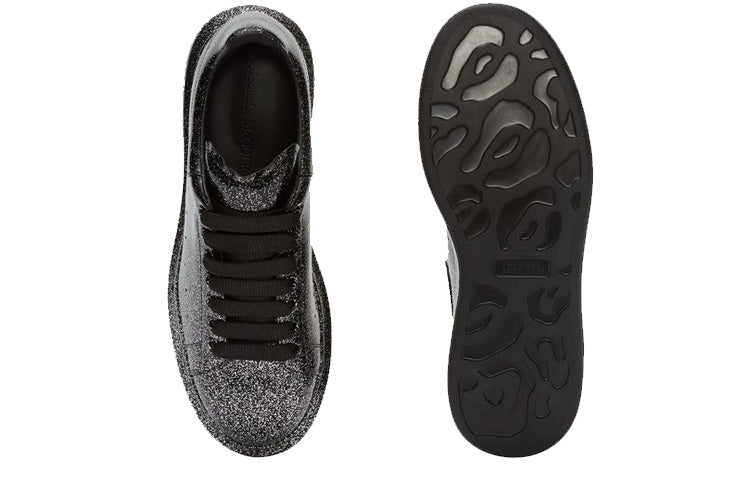 Alexander McQueen Oversized Sneaker Glitter 'Black' 575410WHWI01000