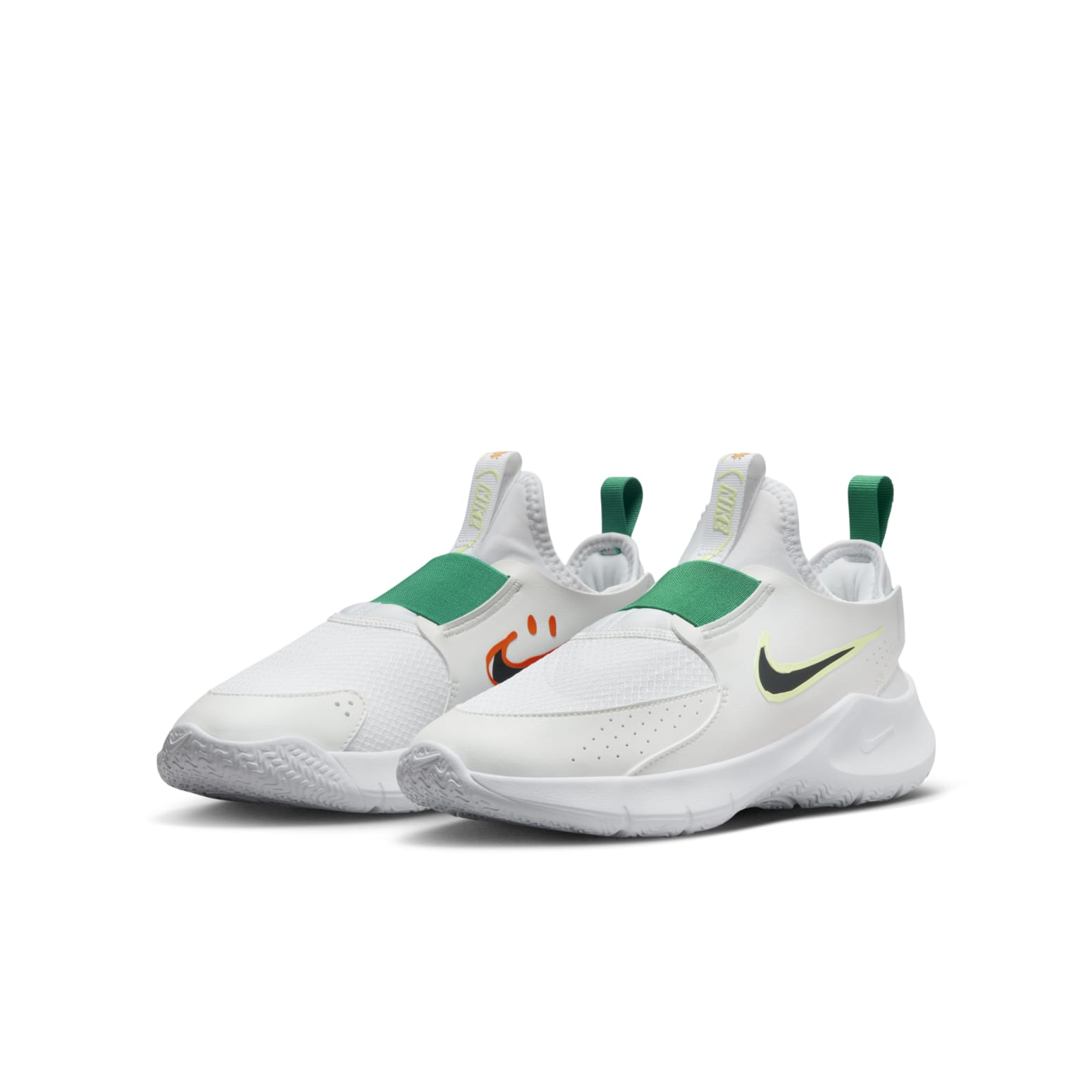 (GS) Nike Flex Runner 3 'White Sport Green Fluorescent Yellow' HF5745-101