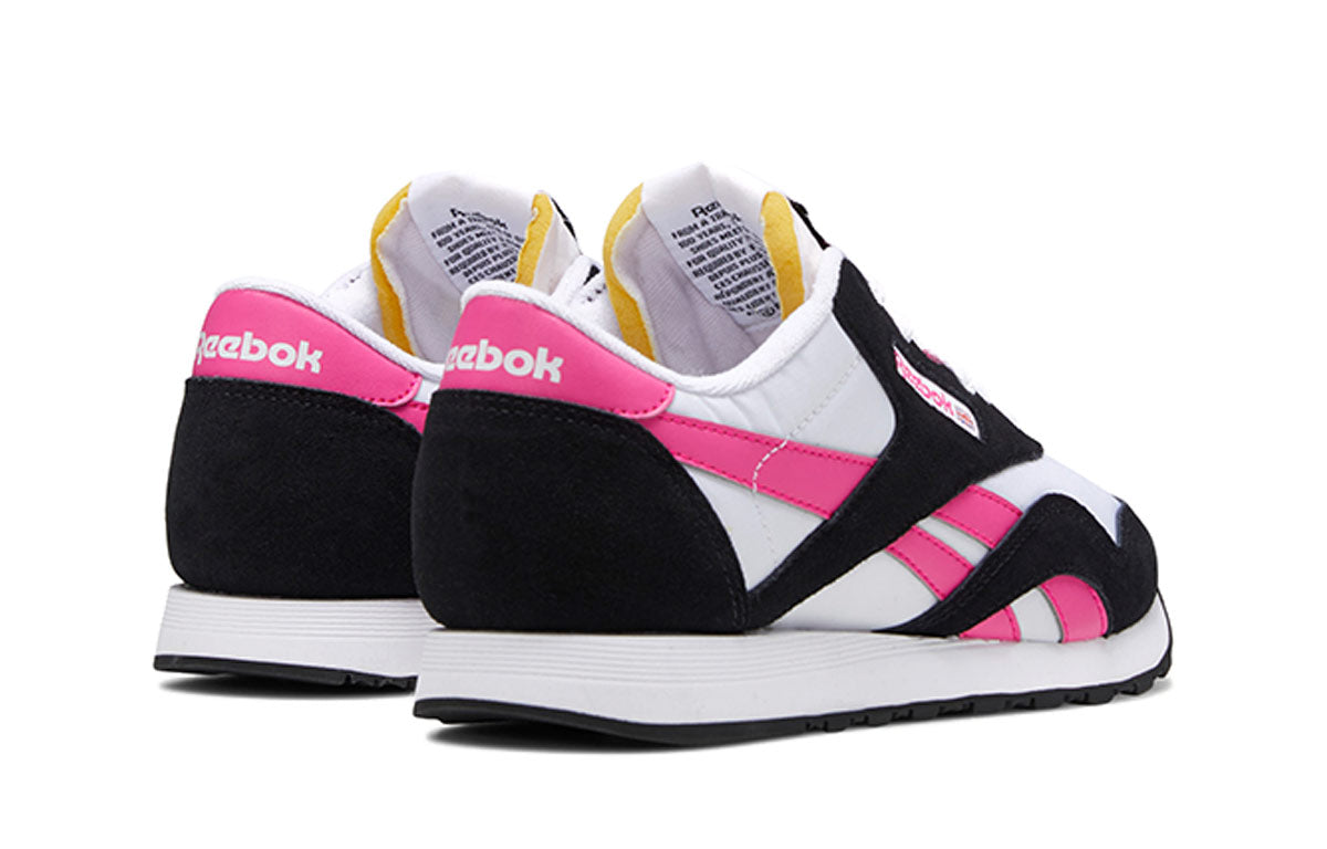 (WMNS) Reebok Classic Nylon 'Black White Pink' FY1072