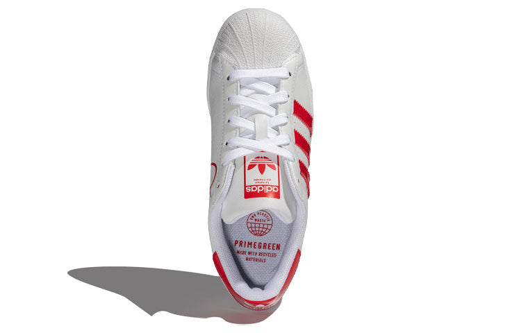 (WMNS) adidas Superstar 'White Scarlet' FX8729