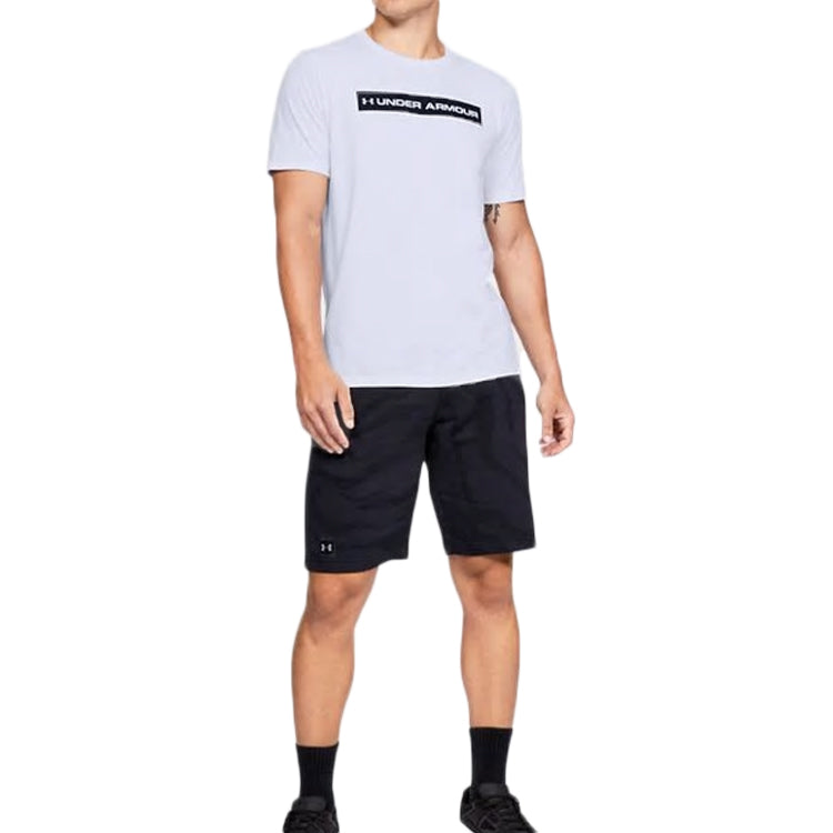Under Armour UA Bar Originators Training Sports Breathable Short Sleeve Couple Style White 1352045-100