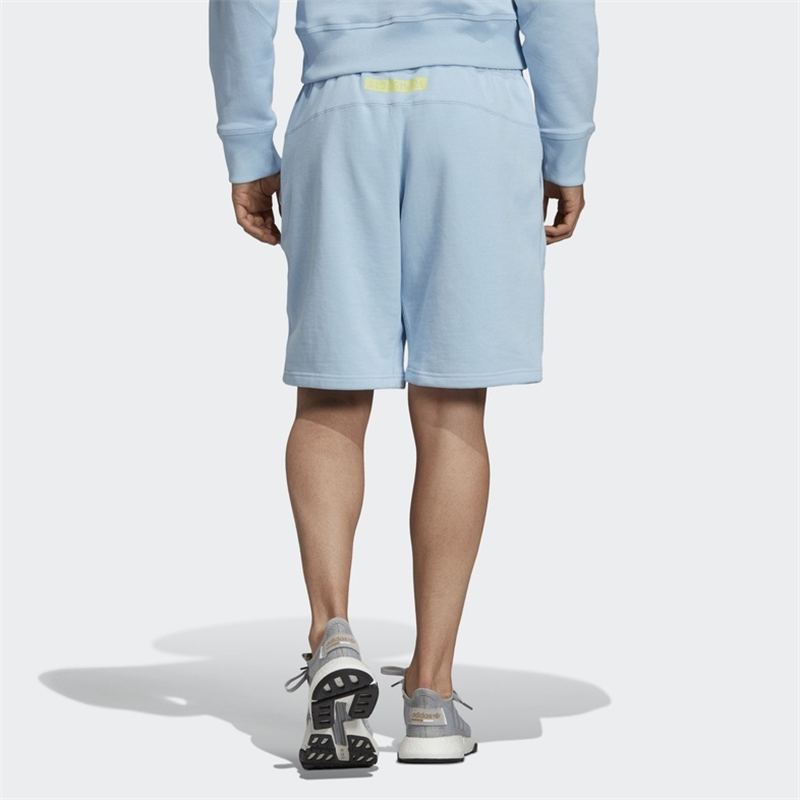 adidas originals Short Athleisure Casual Sports Breathable Knit Cozy Loose Shorts Blue DV1942