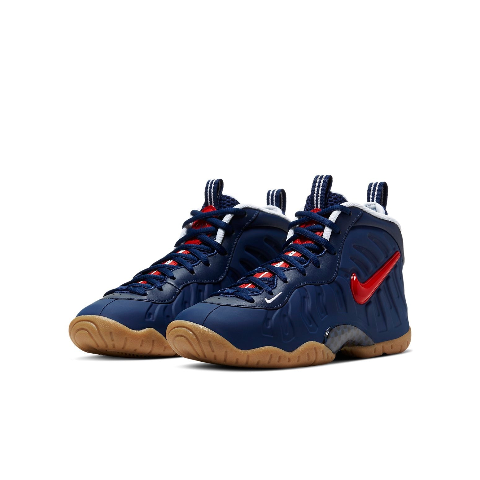 (GS) Nike Little Posite Pro 'Blue Void University Red' 644792-405