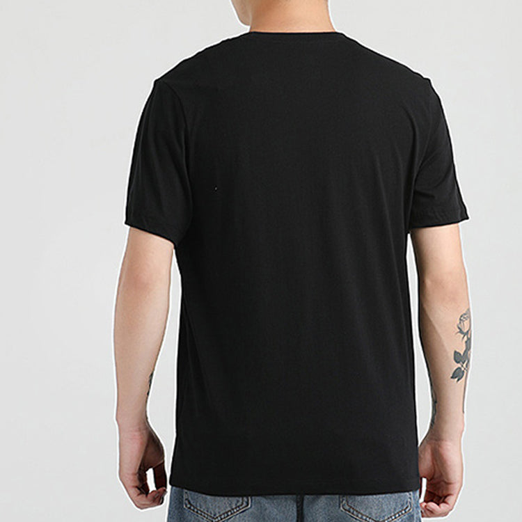 Nike Sportswear Logo Printing Round Neck Short Sleeve Obsidian Color Black AR4994-013