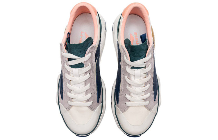(WMNS) Li-Ning Wave HBRD 'White Blue Pink' AGCP378-3