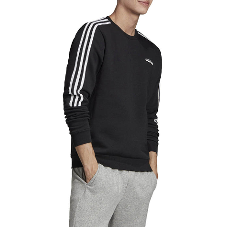 adidas M Crew 3S Training Sports Pullover Black EI8994