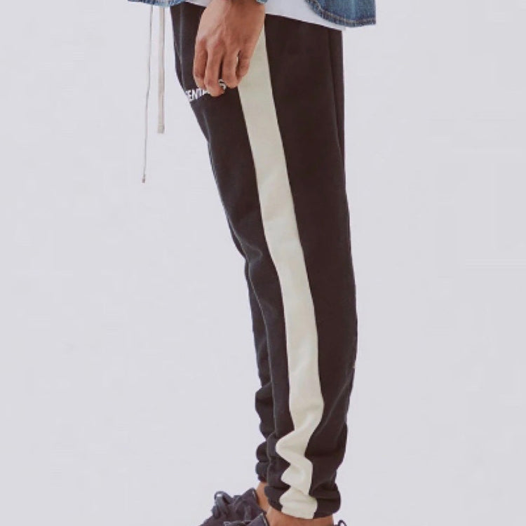 Fear of God Essentials SS20 Side Stripe Sweatpants Black FOG-SS20-127