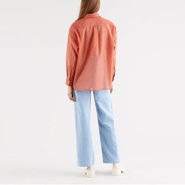 Levis Lapel Long-Sleeved Shirt Orange 28934-0004