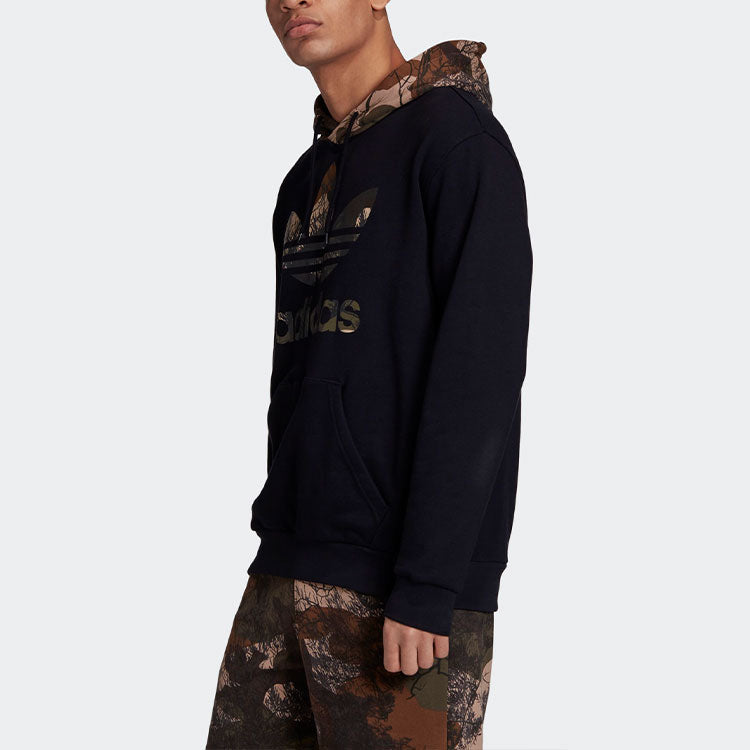 adidas originals Camo Block Hdy Camouflage logo Printing Pullover Black GD5956