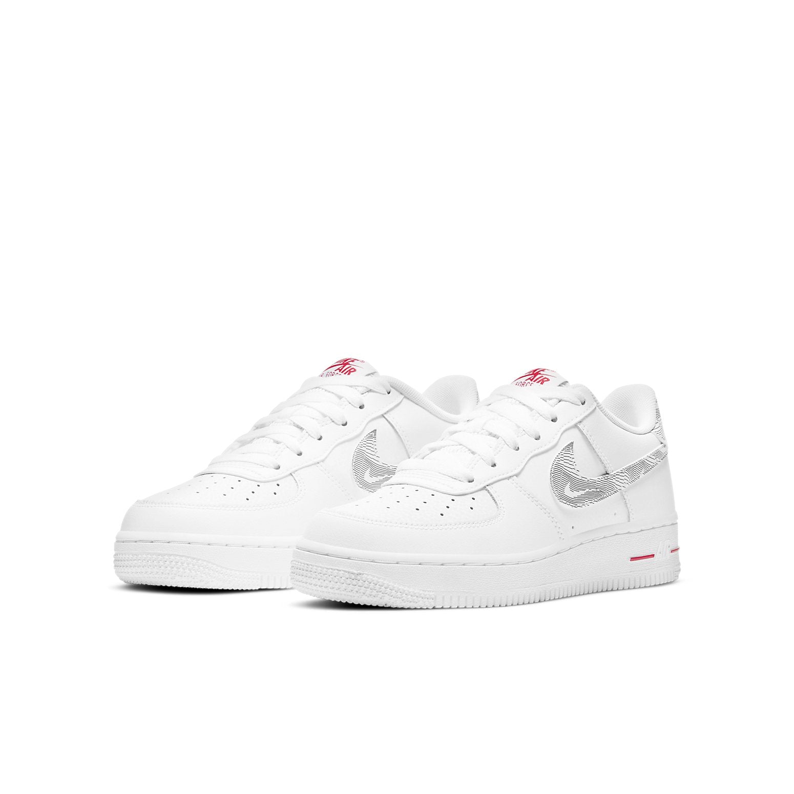 (GS) Nike Air Force 1 Low 'White University Red' DJ4625-100