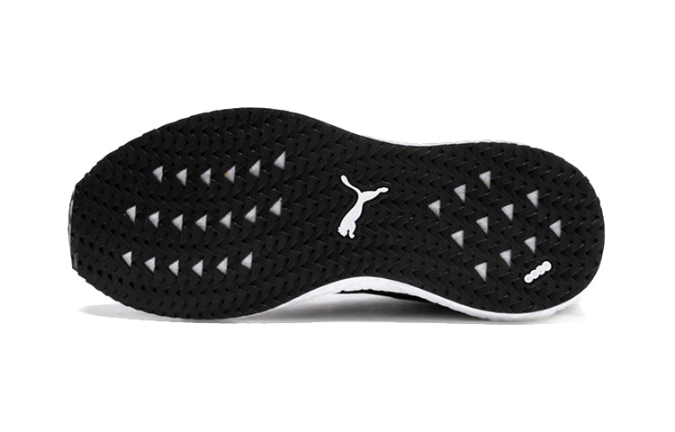 (PS) PUMA Mega NRGY Heather Sports Running Shoes Black/White 191245-01
