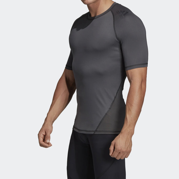 adidas Ask Spr Tee Training Sports Round Neck Short Sleeve Gray DU6558