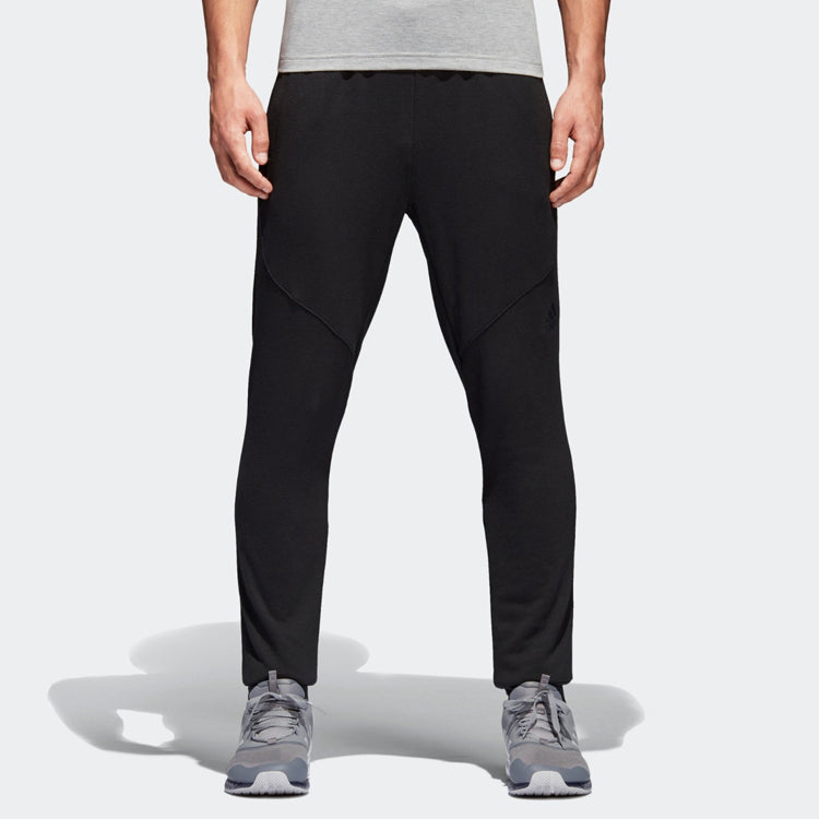 adidas Zipper Front Bag Exercise Pants Men Black CG1508