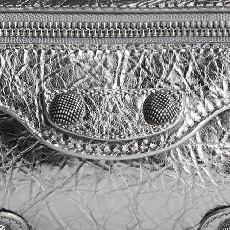 (WMNS) Balenciaga Le Cagole Xs Sling Bag Metallized 'Silver' 7716700GT3Y8103