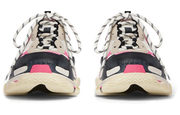 (WMNS) Balenciaga Triple S Mules 'White Pink and Black Double Foam and Mesh' 755686W3SM15671