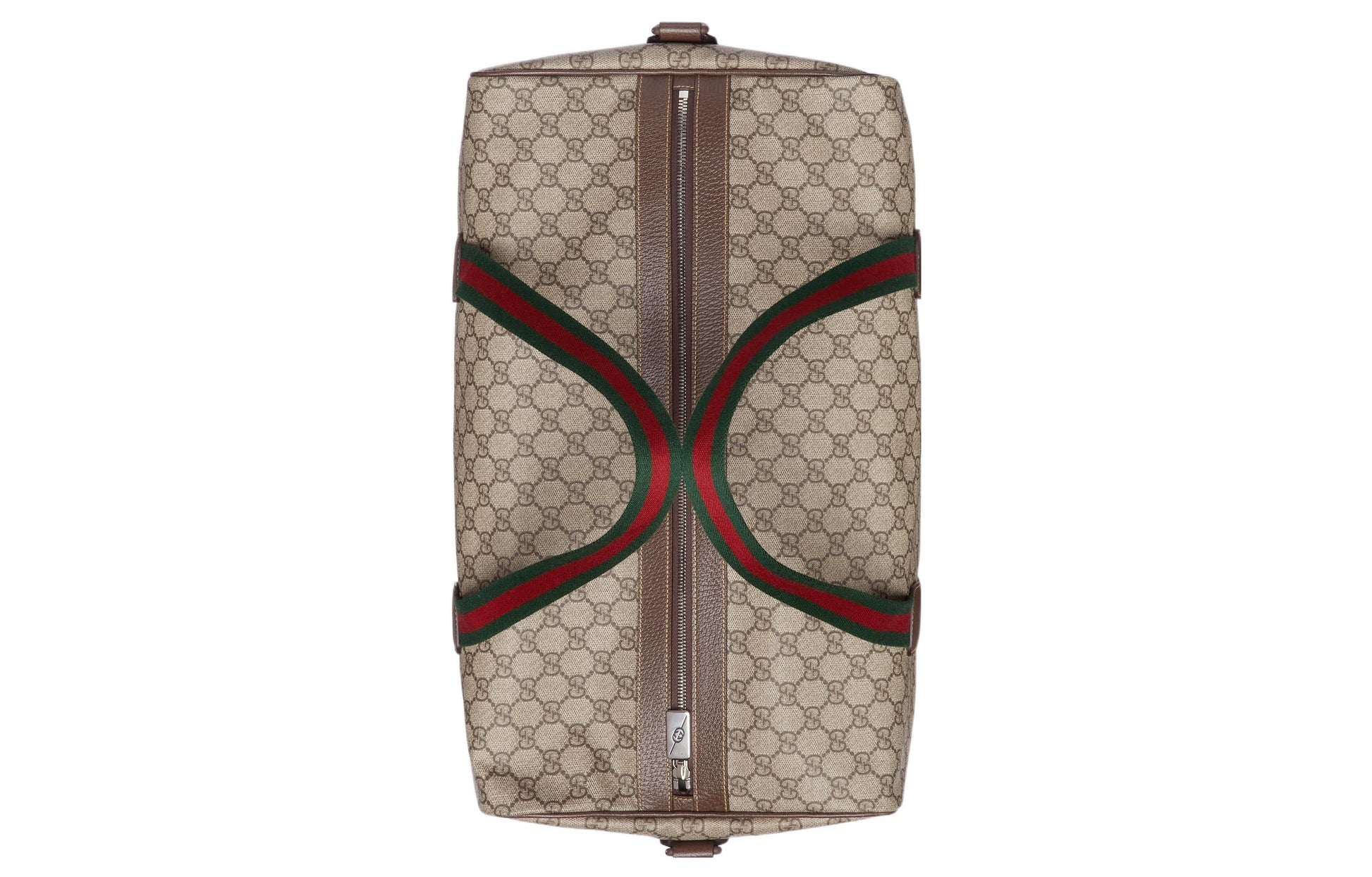 Gucci Medium Duffle Bag With Web 'Beige Brown' 758664-FACK7-9768