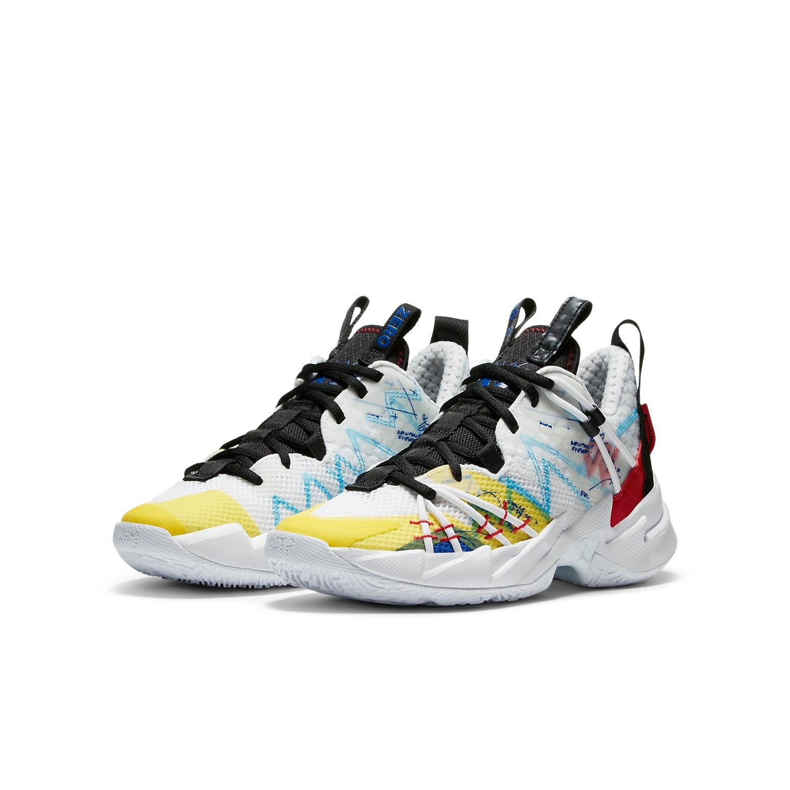 (GS) Air Jordan Why Not Zer0.3 SE 3 'White Yellow Red' CN8107-100