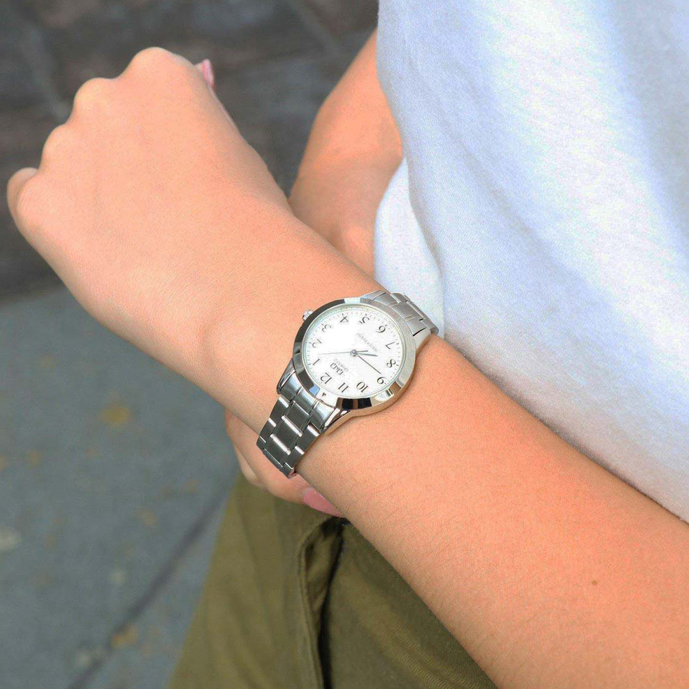 CASIO Quartz Waterproof Silver Analog LTP-V004D-7BUDF
