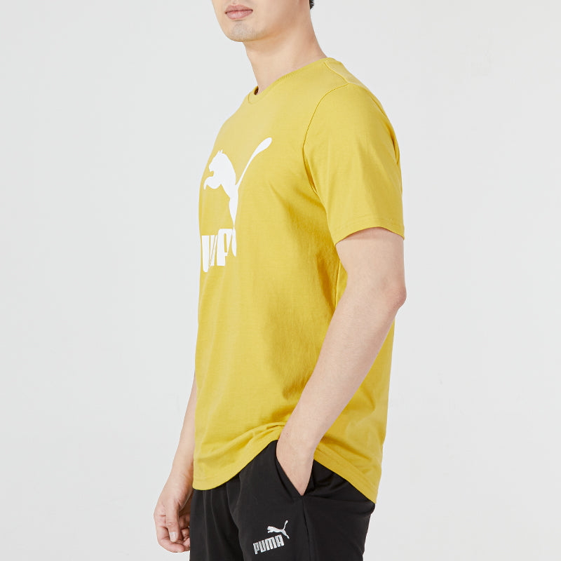 PUMA Classics Logo T-Shirt 'Yellow White' 532280-31