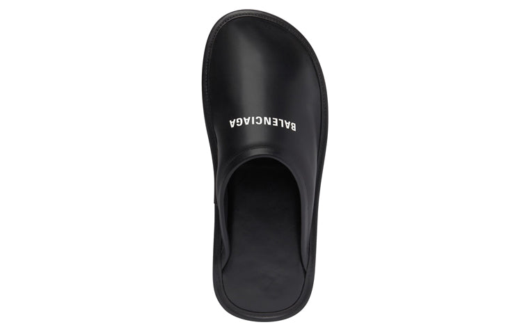 Balenciaga Calf Leather Home Slippers 'Black'  736288WB7211090