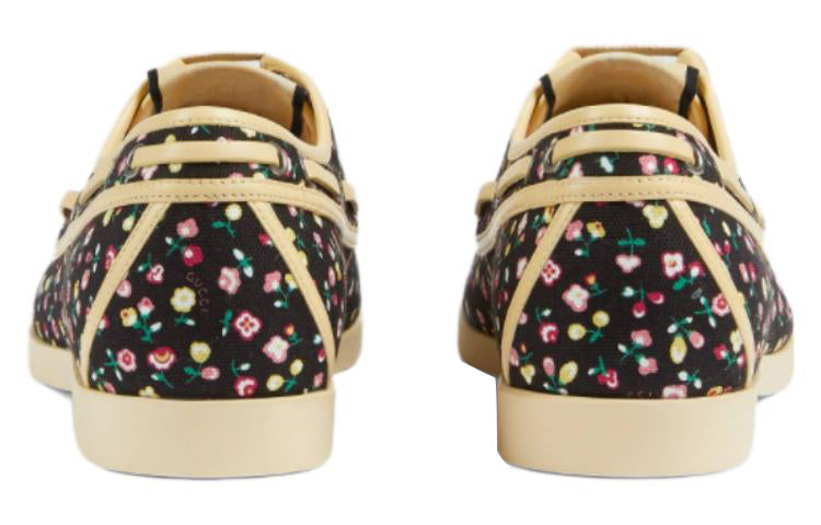 (WMNS) Gucci Liberty Floral Boat 'Black' 637577-2IC20-1086