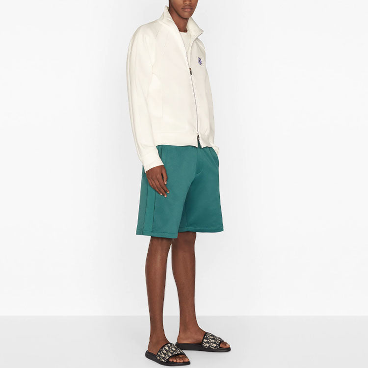 Men's DIOR FW21 Knit Sports Jacket White 193J430A0631-C021